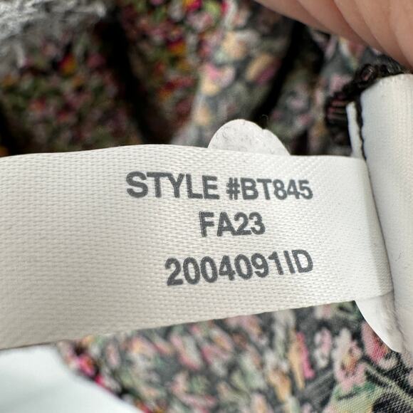 J. CREW NWT BT845 Floral Print Long-sleeve Tie-Neck Dress  // 6 - Picture 10 of 12